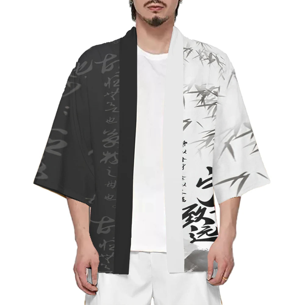 Kimono streetwear japonais unisexe