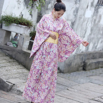 A FINALISER Kimono Yukata avec Obi pour Femme