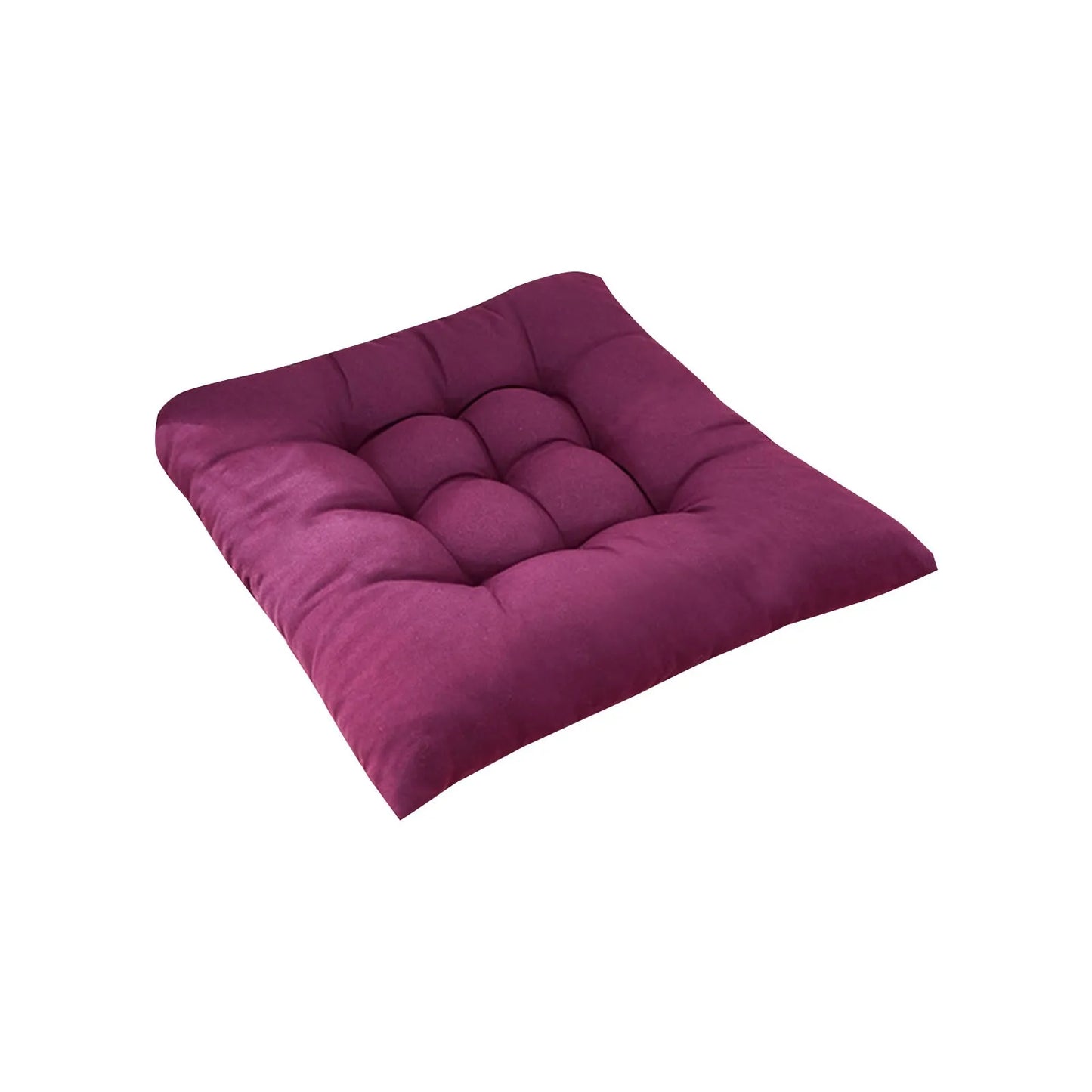 Coussin de Chaise en Polymères Carrés en Coton Doux et Rembourré