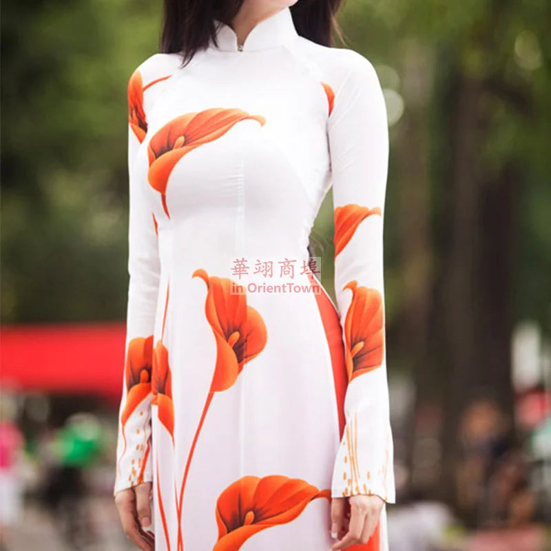 Robe traditionnelle vietnamienne Ao dai