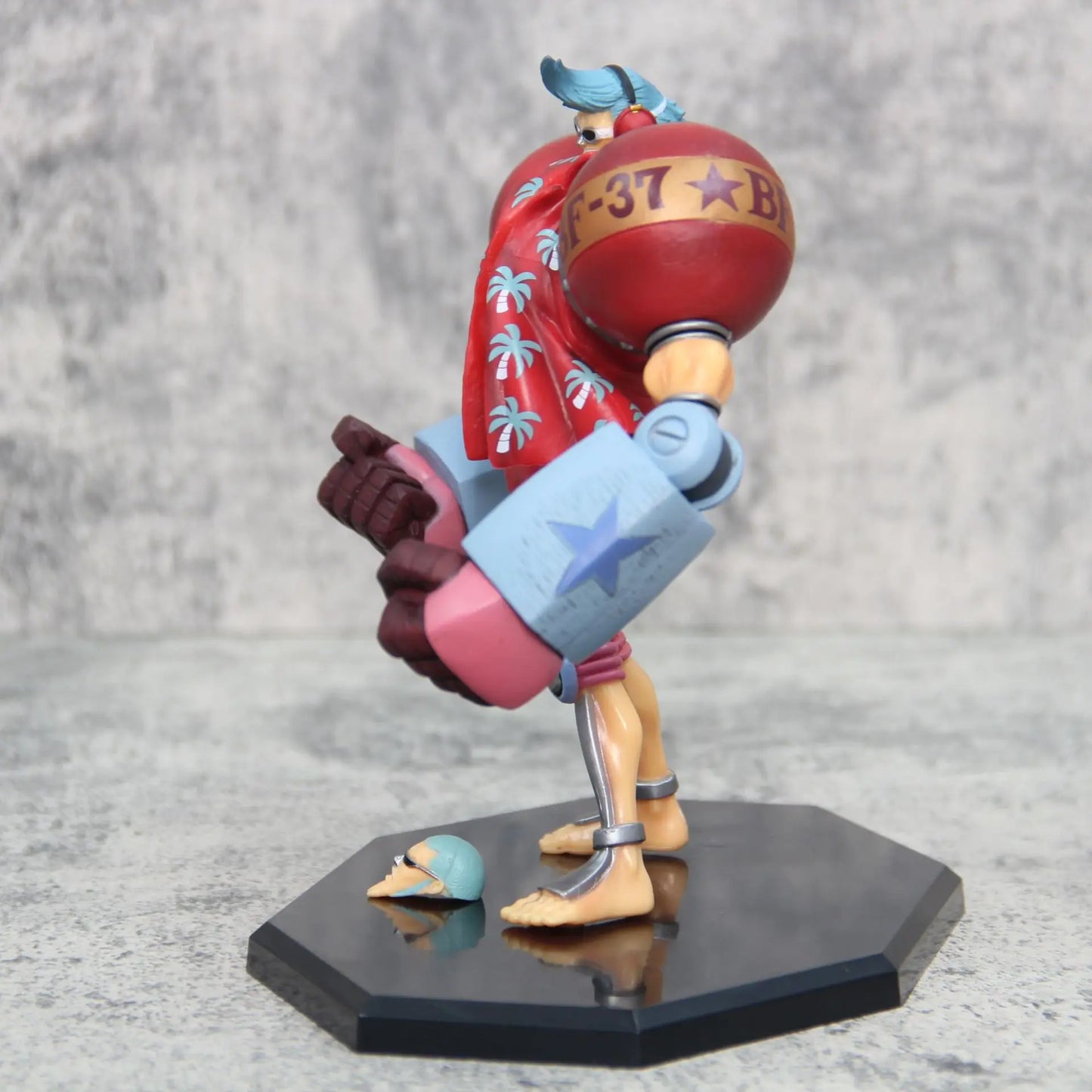 Figurine d'anime One Piece Gk Franky à double tête interchangeable