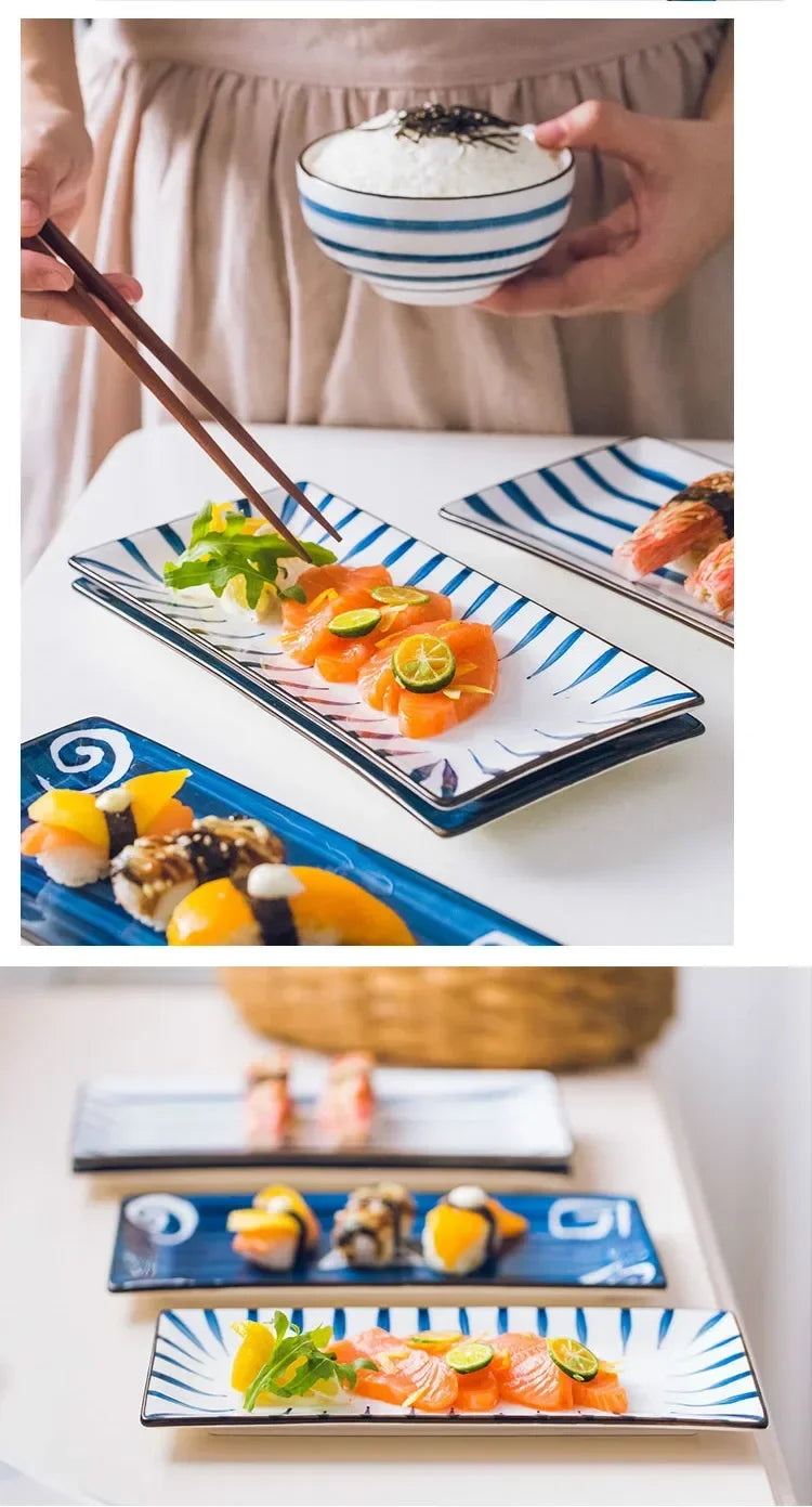 Assiette à sushi en céramique