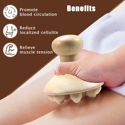 Outil de massage corporel en bois