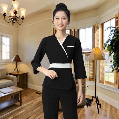 Uniforme de spa thaïlandais pour salons de beauté