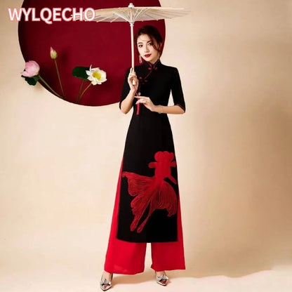 Robe cheongsam améliorée pour femmes