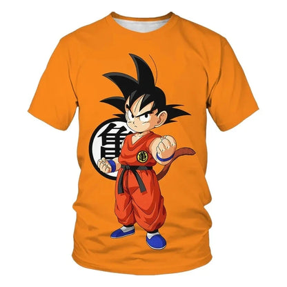 T-shirt à imprimé 3D Dragon Ball Z Goku