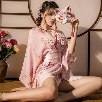 Pyjama kimono japonais sexy pour femmes