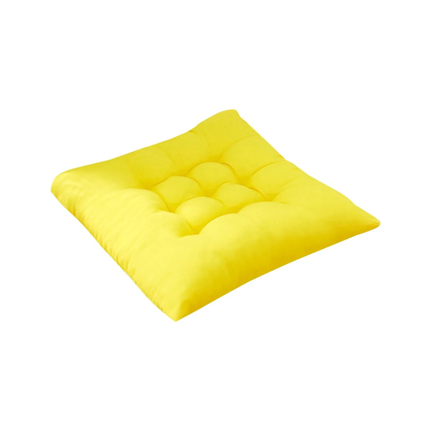 Coussin de Chaise en Polymères Carrés en Coton Doux et Rembourré