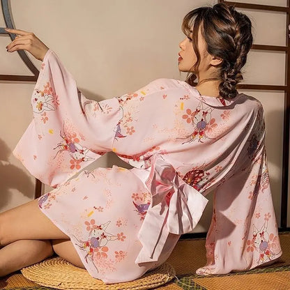 Pyjama kimono japonais sexy pour femmes