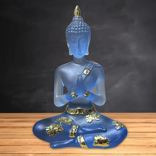 Figurine en résine de Bouddha en méditation