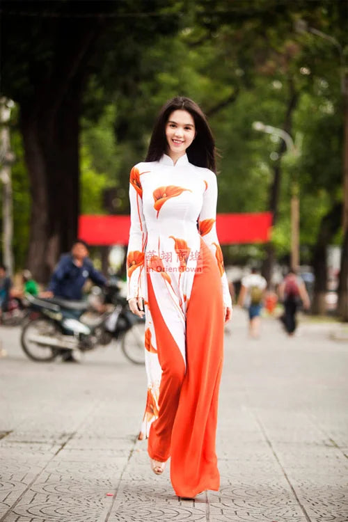 Robe traditionnelle vietnamienne Ao dai