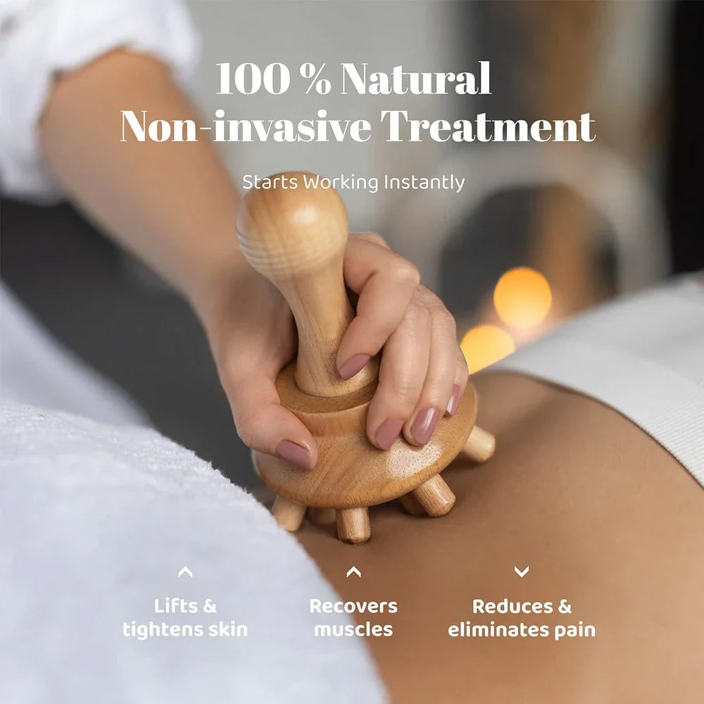 Outil de massage corporel en bois