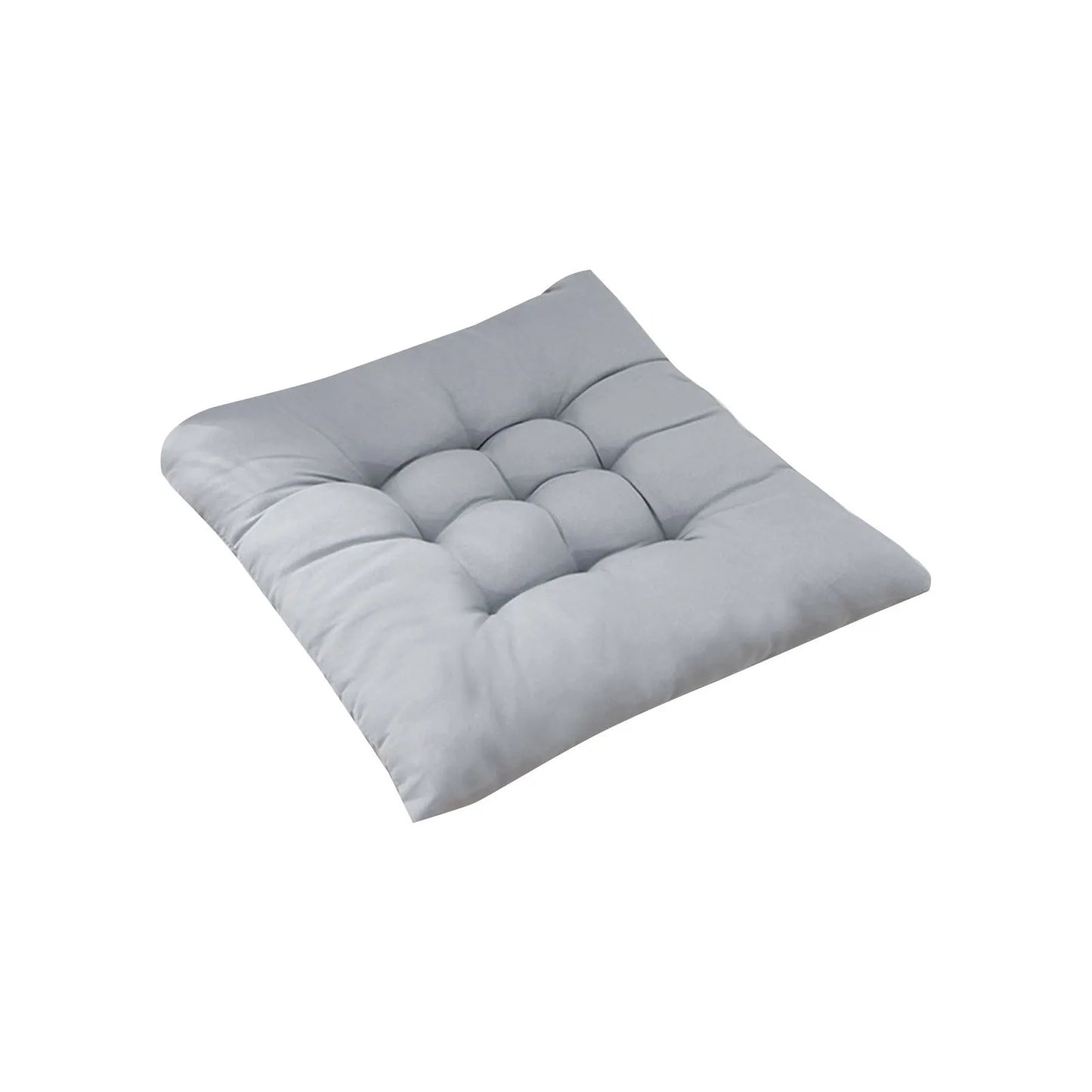 Coussin de Chaise en Polymères Carrés en Coton Doux et Rembourré