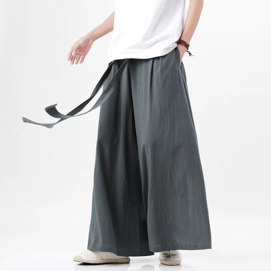 Pantalon japonais streetwear pour hommes