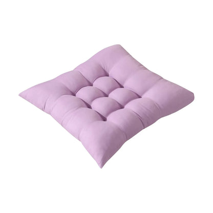 Coussin de Chaise en Polymères Carrés en Coton Doux et Rembourré