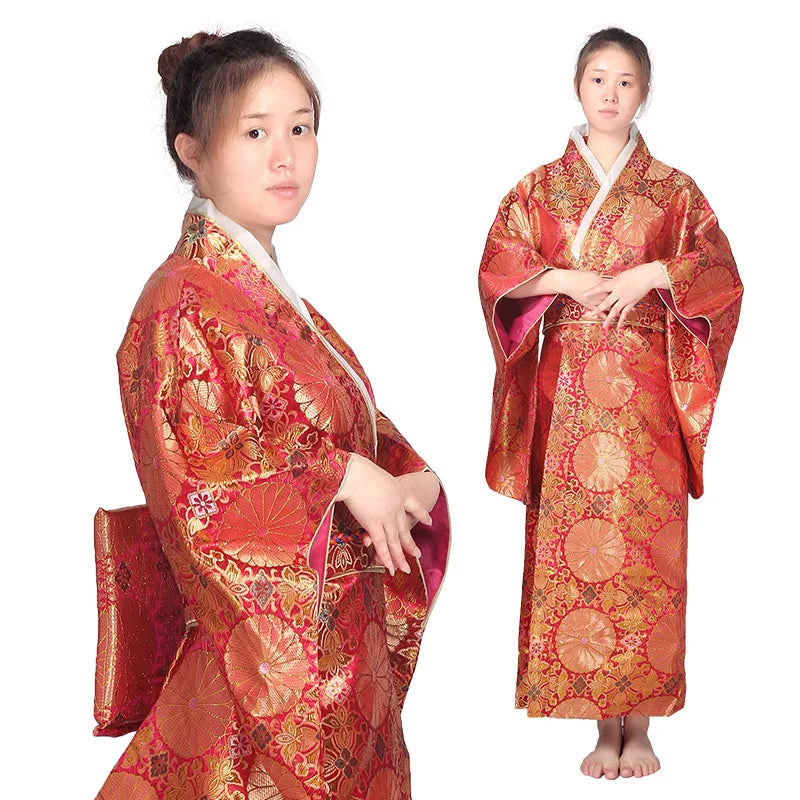 A FINALISER Kimono Yukata avec Obi pour Femme