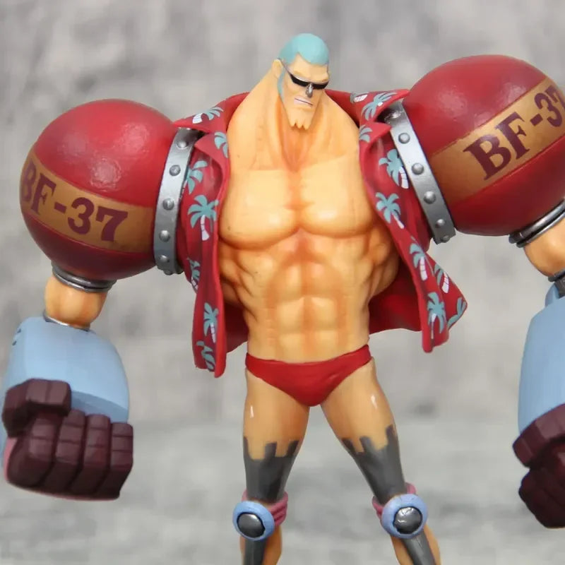 Figurine d'anime One Piece Gk Franky à double tête interchangeable