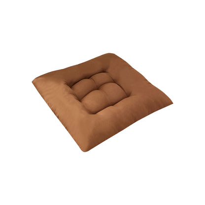 Coussin de Chaise en Polymères Carrés en Coton Doux et Rembourré