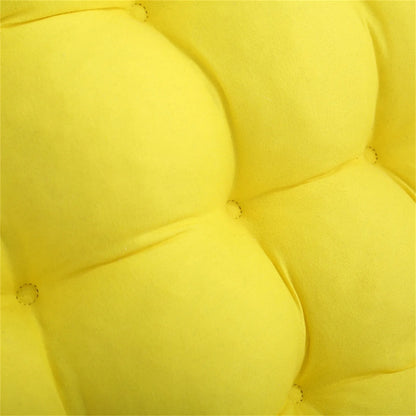 Coussin de Chaise en Polymères Carrés en Coton Doux et Rembourré