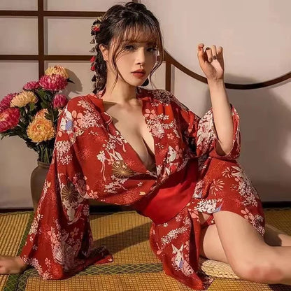 Pyjama kimono japonais sexy pour femmes