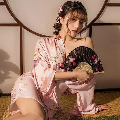 Pyjama kimono japonais sexy pour femmes