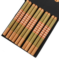Cinq paires de Baguettes Ménagers en Bambou Sulfen - Tresors asiatiques