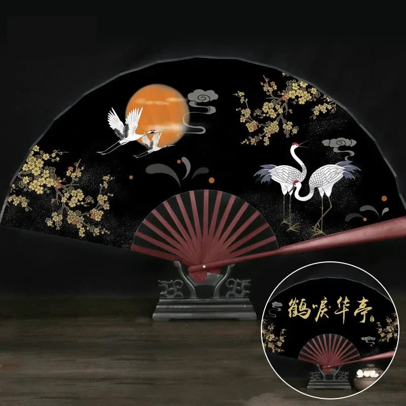Éventail Vintage Chinois en Bambou - Tresors asiatiques