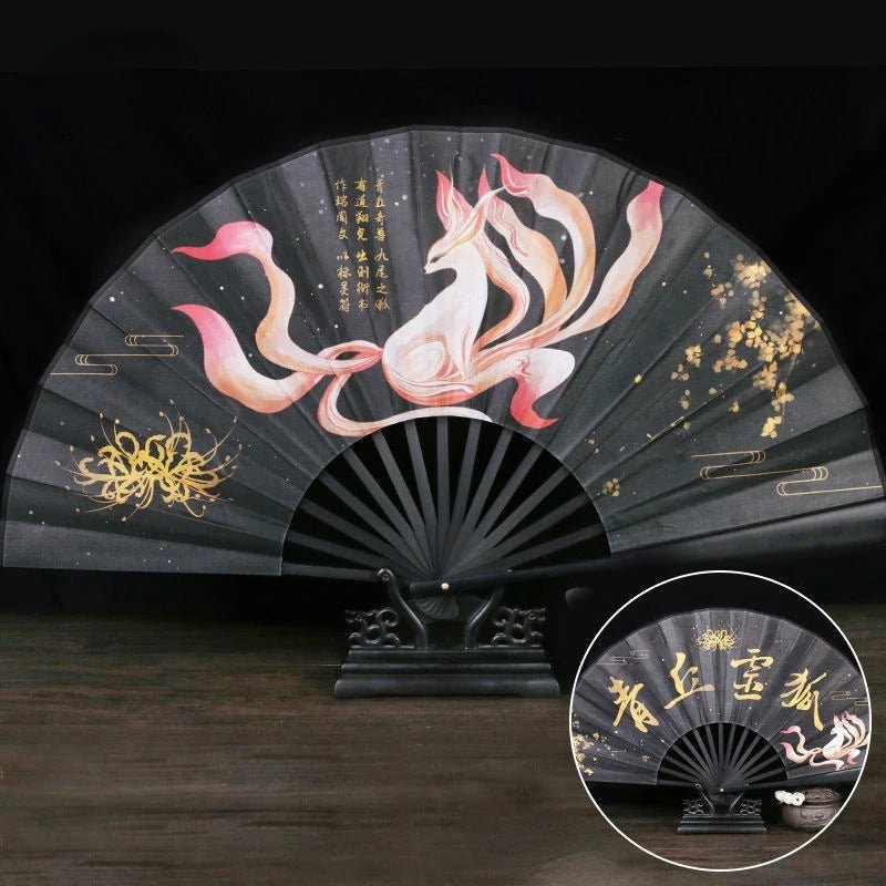 Éventail Vintage Chinois en Bambou - Tresors asiatiques