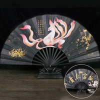 Éventail Vintage Chinois en Bambou - Tresors asiatiques