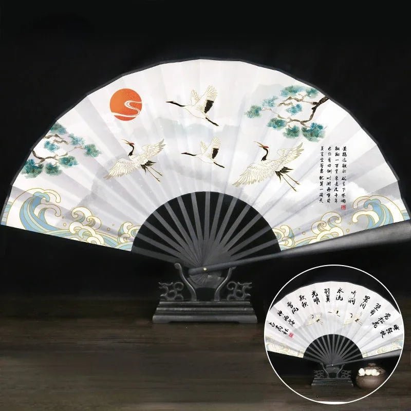 Éventail Vintage Chinois en Bambou - Tresors asiatiques