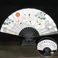 Éventail Vintage Chinois en Bambou - Tresors asiatiques