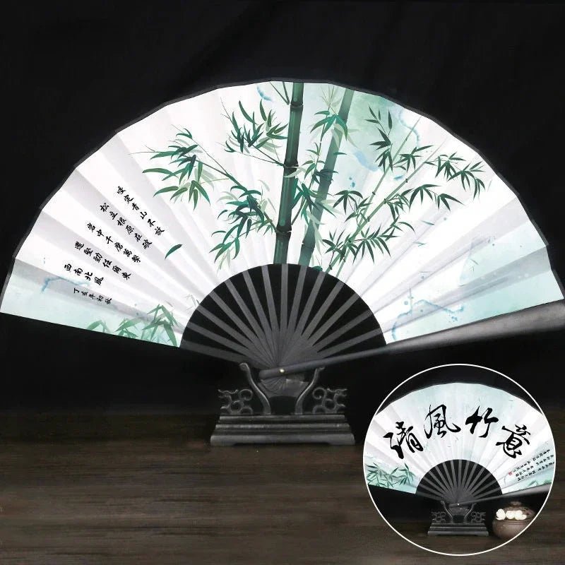 Éventail Vintage Chinois en Bambou - Tresors asiatiques