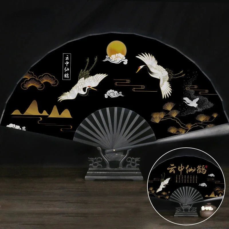 Éventail Vintage Chinois en Bambou - Tresors asiatiques