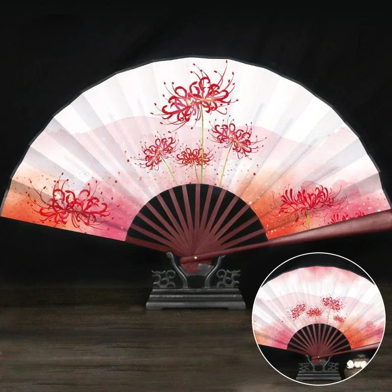 Éventail Vintage Chinois en Bambou - Tresors asiatiques