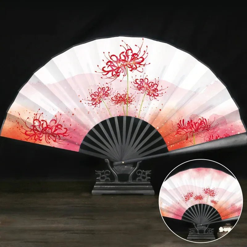 Éventail Vintage Chinois en Bambou - Tresors asiatiques