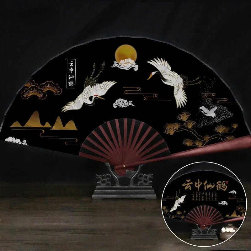 Éventail Vintage Chinois en Bambou - Tresors asiatiques