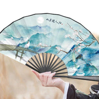 Éventail Vintage Chinois en Bambou - Tresors asiatiques