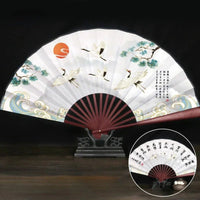 Éventail Vintage Chinois en Bambou - Tresors asiatiques