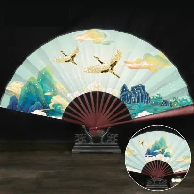 Éventail Vintage Chinois en Bambou - Tresors asiatiques