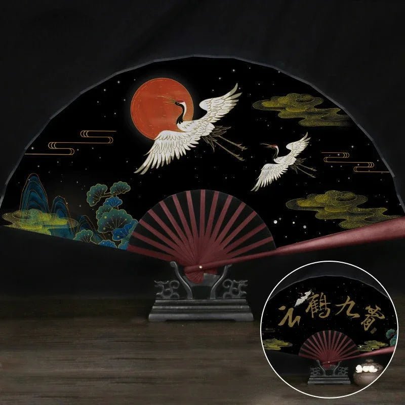 Éventail Vintage Chinois en Bambou - Tresors asiatiques