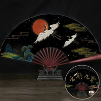 Éventail Vintage Chinois en Bambou - Tresors asiatiques