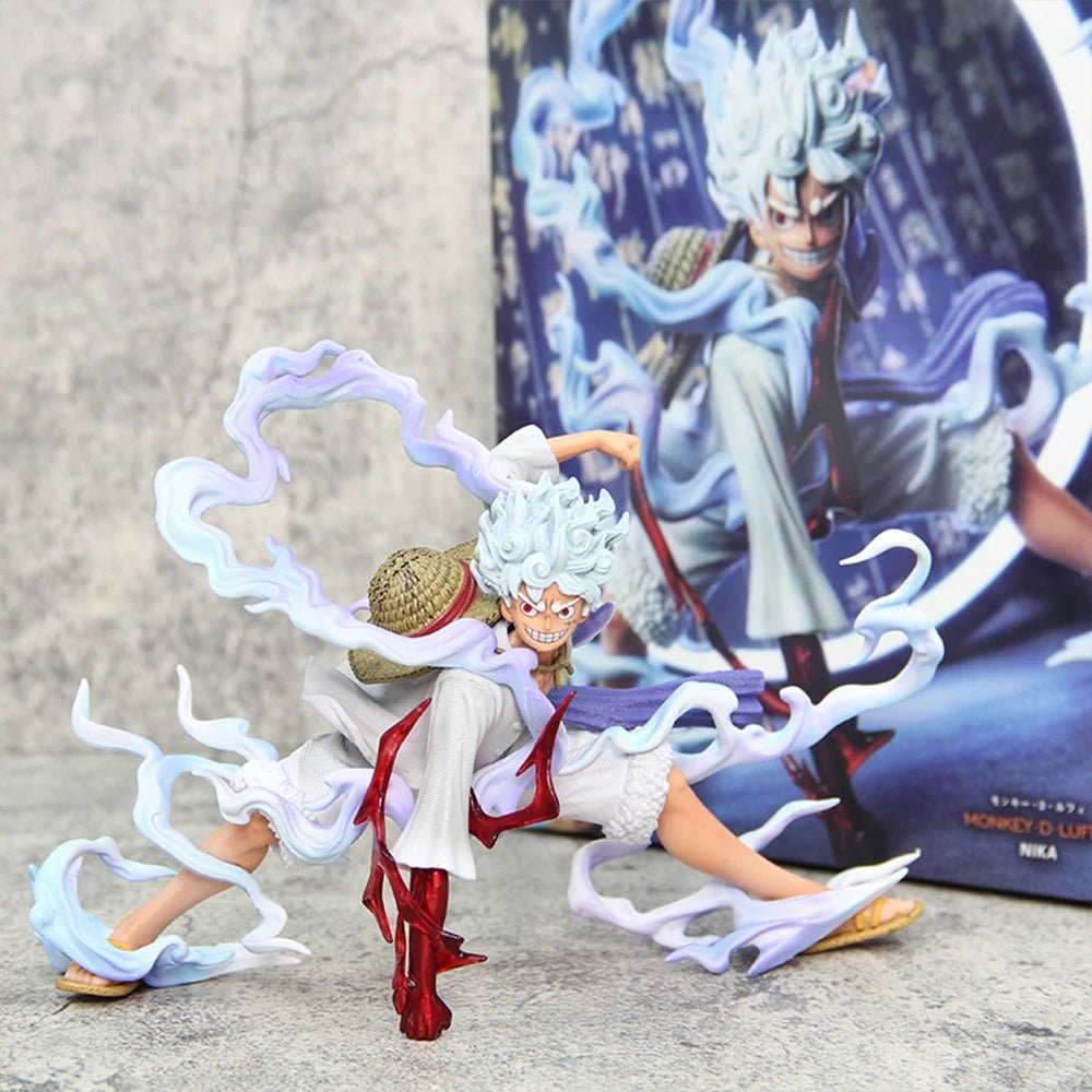 Figurine d'anime de Nika Luffy en mode Gear 5 - Tresors asiatiques