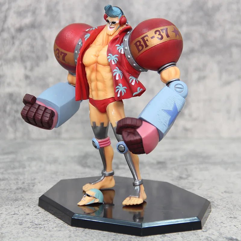 Figurine d'anime One Piece Gk Franky à double tête interchangeable - Tresors asiatiques