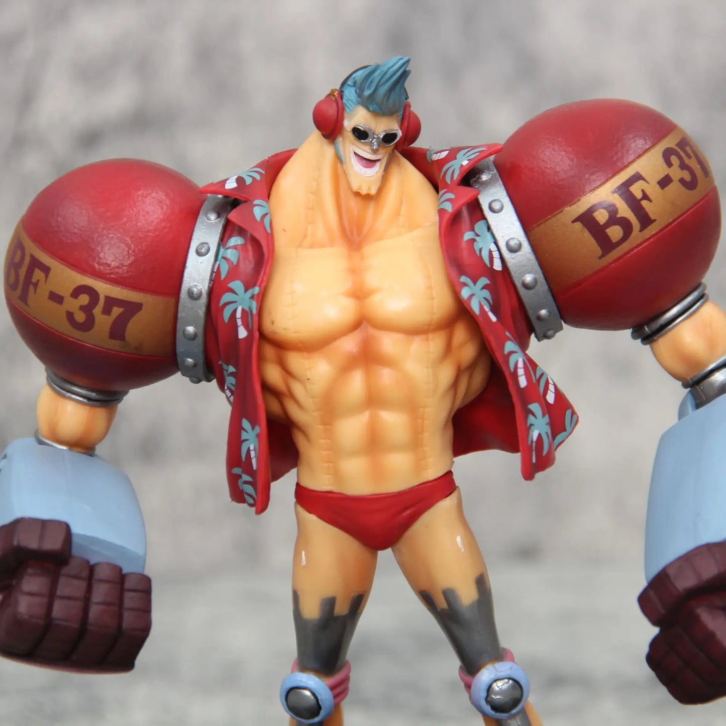 Figurine d'anime One Piece Gk Franky à double tête interchangeable - Tresors asiatiques