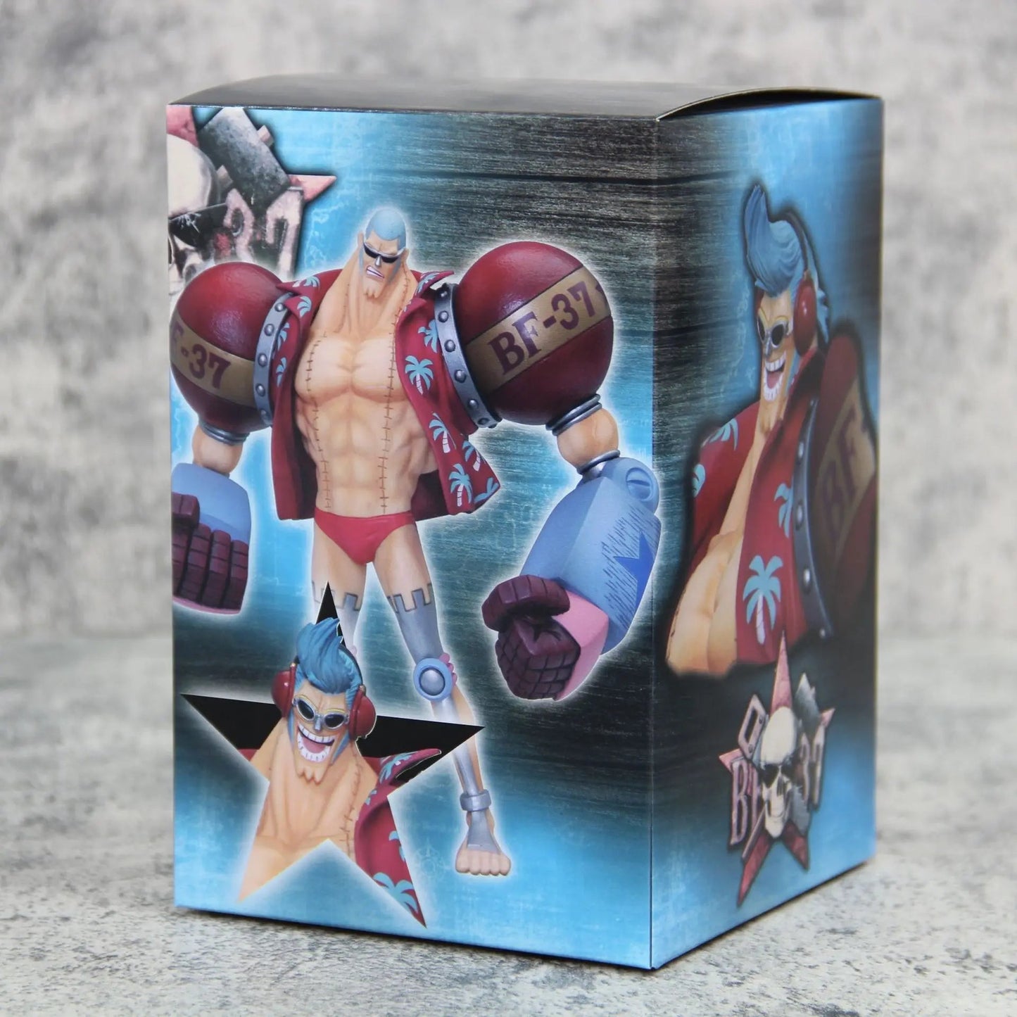 Figurine d'anime One Piece Gk Franky à double tête interchangeable - Tresors asiatiques
