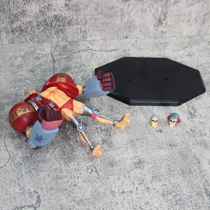 Figurine d'anime One Piece Gk Franky à double tête interchangeable - Tresors asiatiques