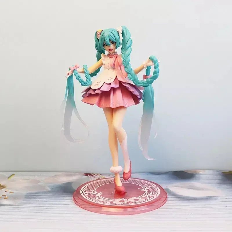 Figurine de chanteuse virtuelle Hatsune Miku en PVC - Tresors asiatiques
