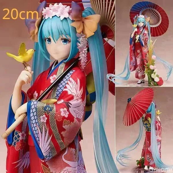 Figurine de chanteuse virtuelle Hatsune Miku en PVC - Tresors asiatiques