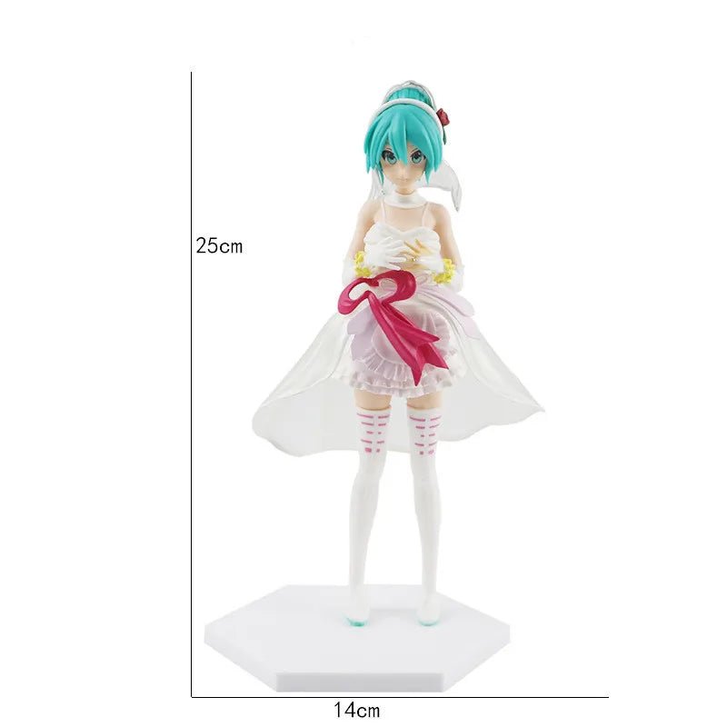 Figurine Hatsune Miku en robe de mariée - Tresors asiatiques