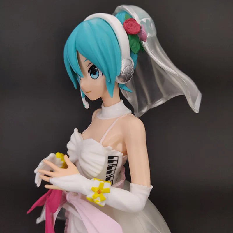 Figurine Hatsune Miku en robe de mariée - Tresors asiatiques